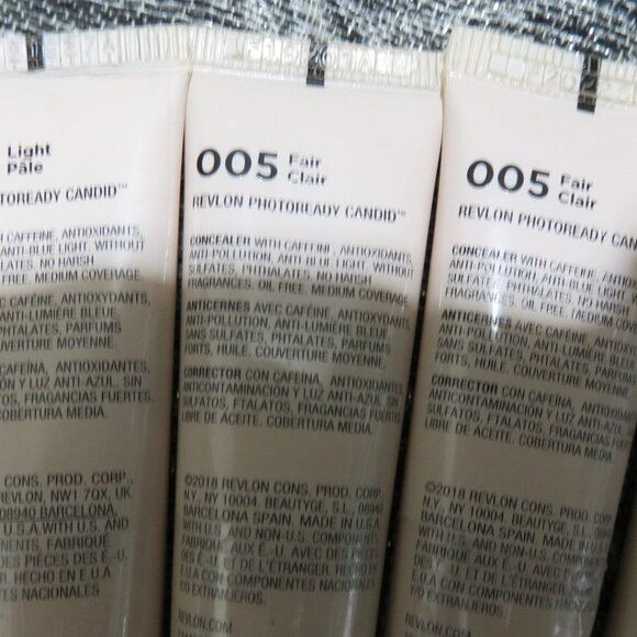 BOGO LOT OF 10 REVLON ANTIOXIDANT PHOTO READY CANDID CONCEALER NWT FOUNDATION - Picture 2 of 5